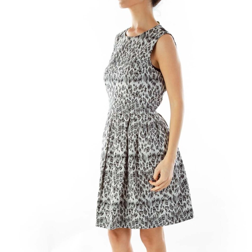 Taylor Gray Leopard Print Dress - Picture 2 of 3